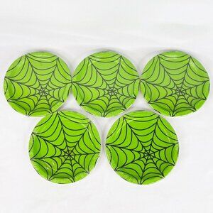 5 Sets Spiderweb Party Plates Halloween
